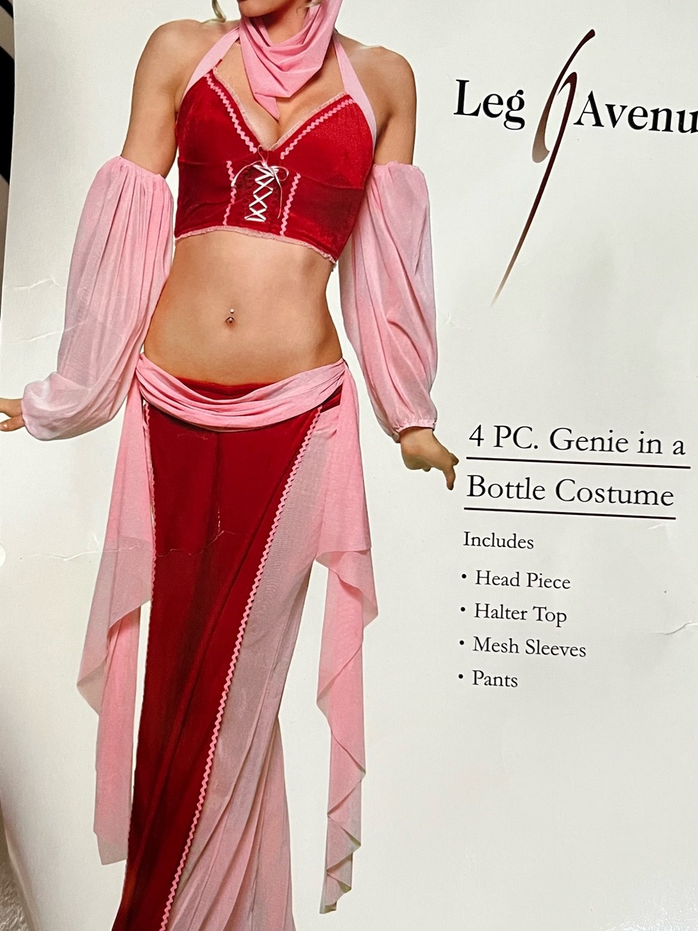 Leg Avenue Genie in a Bottle complete costume - sz L